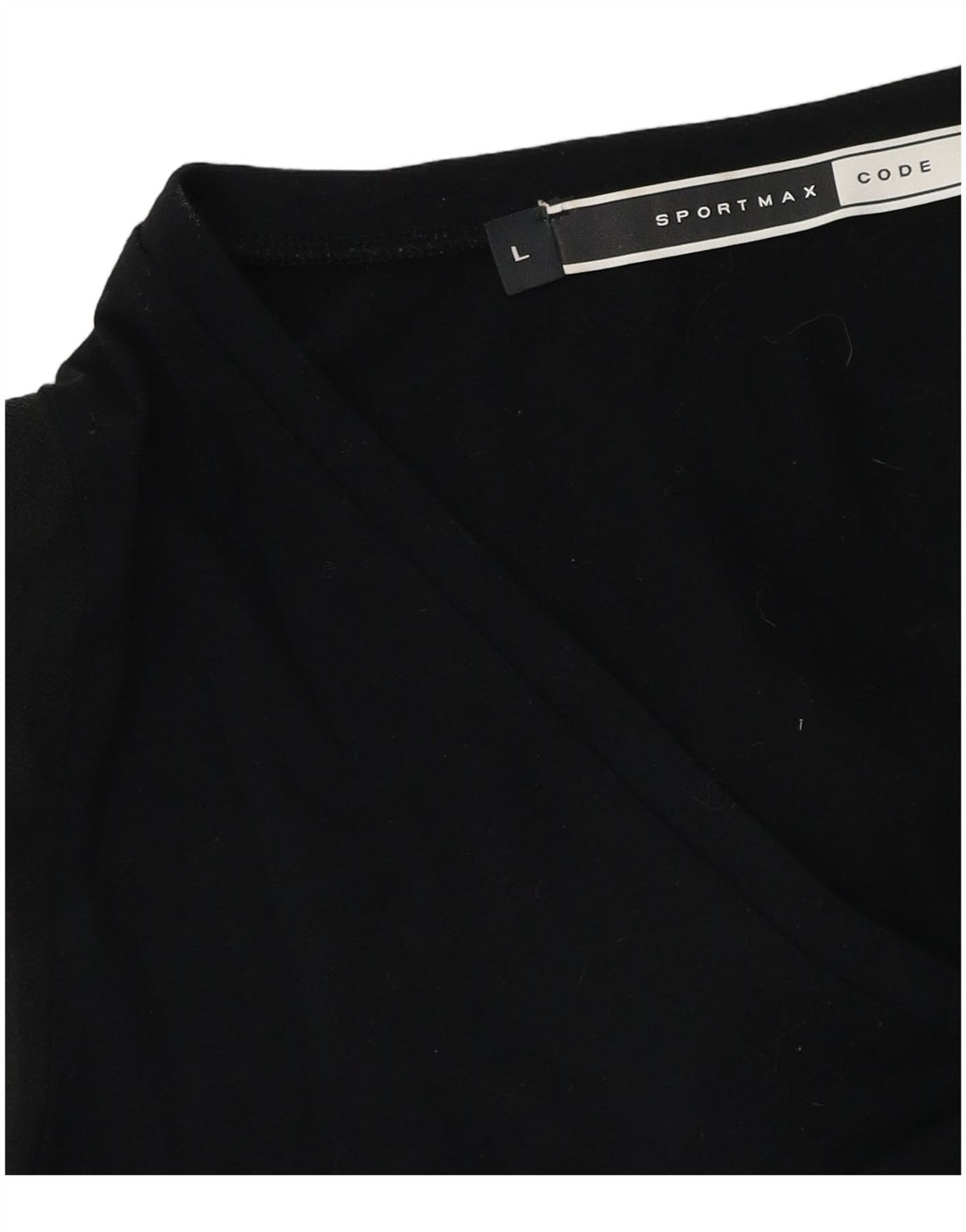 Sportmax Chemisier à manches longues pour femme UK 14 Large Noir