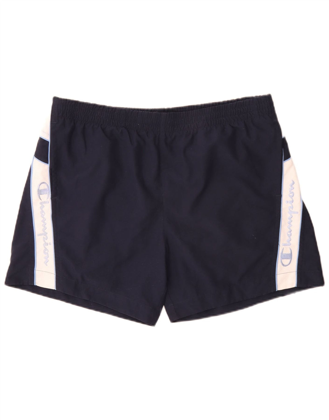 Champion Short de Bain Graphique Homme XL Bleu Marine Colorblock Polyester