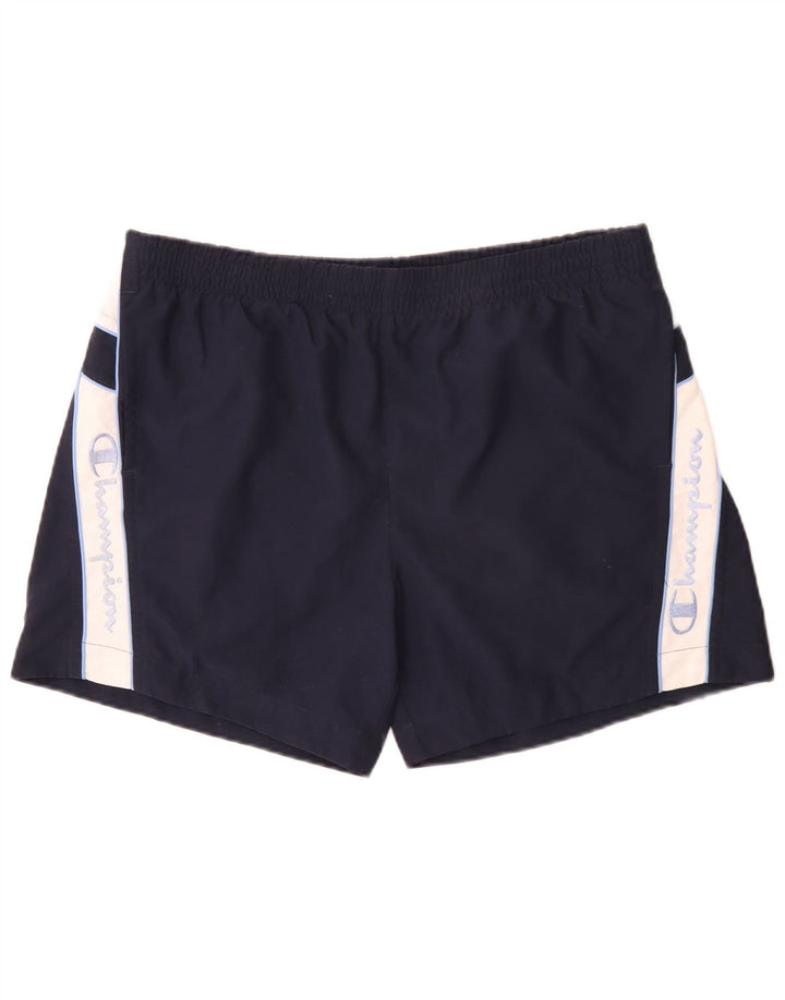 Champion Short de Bain Graphique Homme XL Bleu Marine Colorblock Polyester