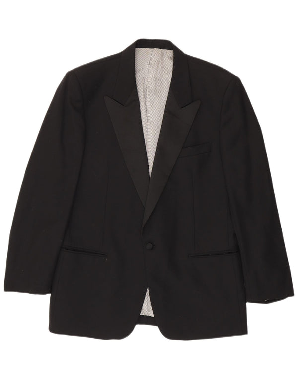 High Sky Veste Blazer 1 Bouton Homme IT 52 XL Laine Vierge Noire