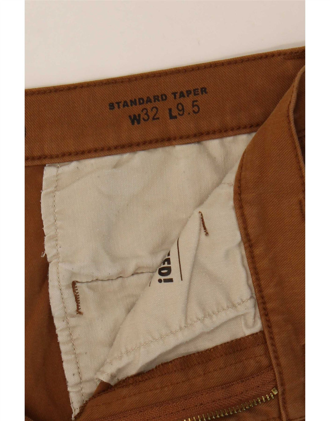 Levi's Short Chino Standard Tapered W32 Homme Marron Moyen Coton