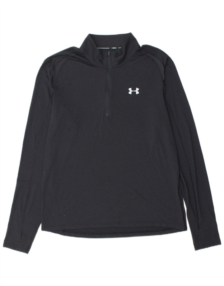 UNDER ARMOUR Haut de survêtement Heat Gear pour homme avec col zippé XL Noir
