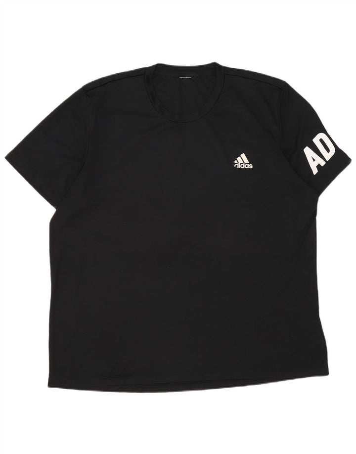Adidas T-shirt graphique pour homme 2XL Noir Polyester
