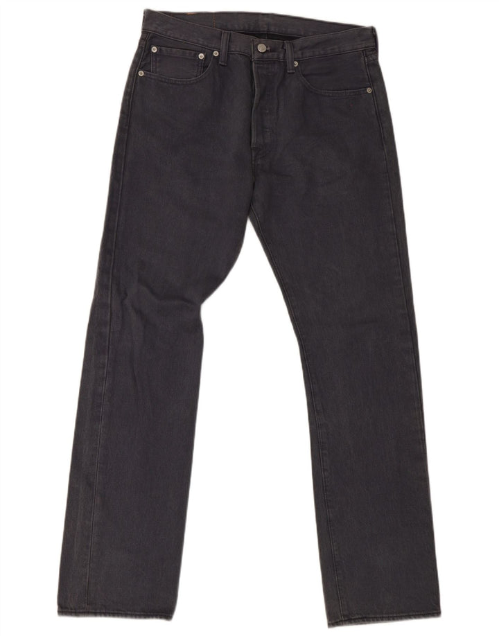 Levi's Jean Droit 501 Homme W32 L32 Gris Coton