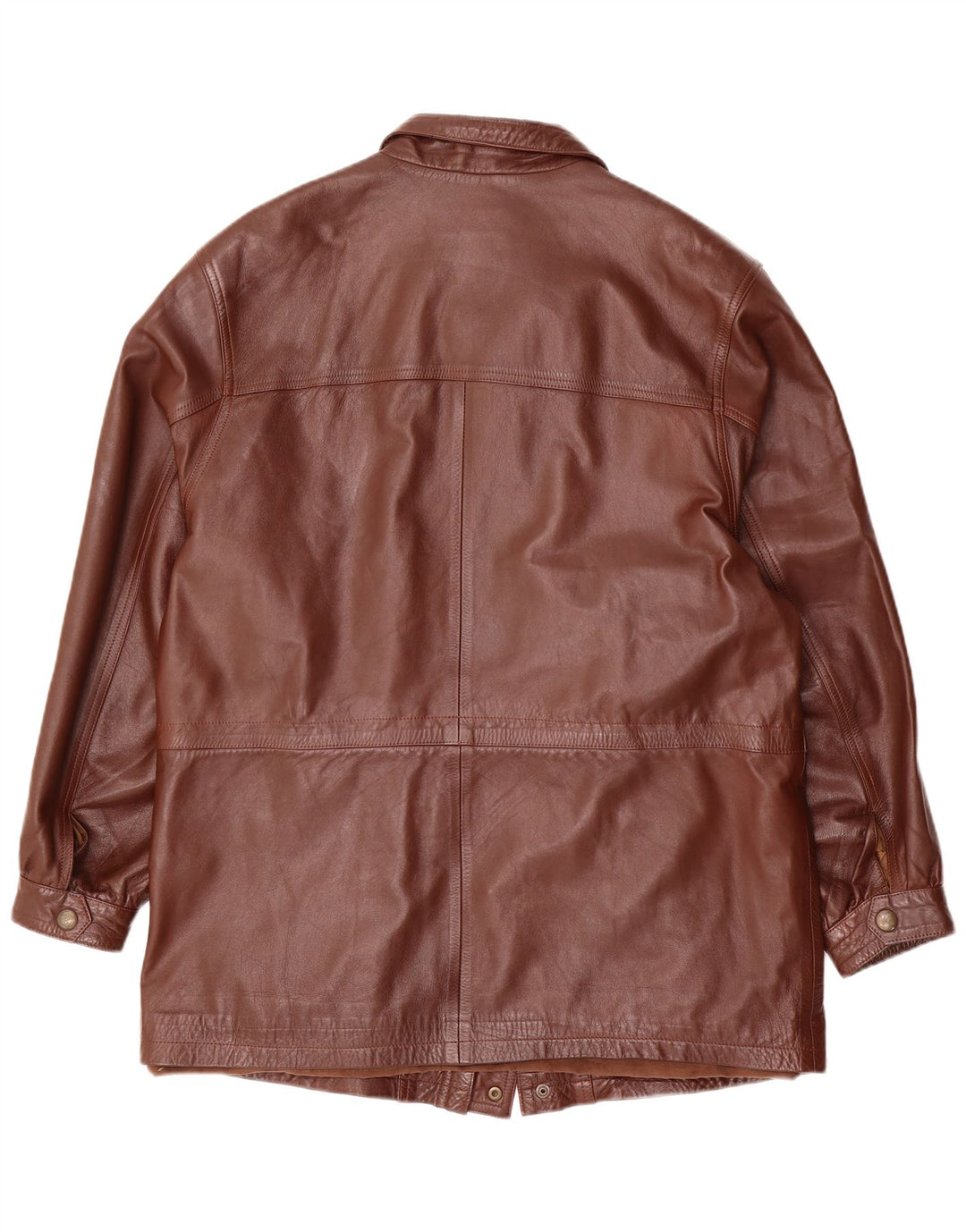 veste en cuir homme vintage UK 42 XL Cuir Marron