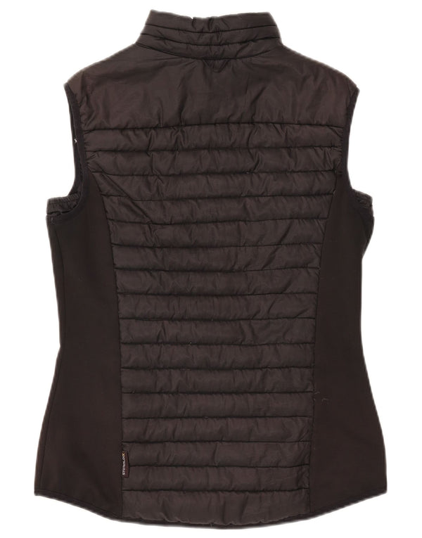 Jack Wolfskin Gilet rembourré pour femme UK 12 Medium Noir Polyester