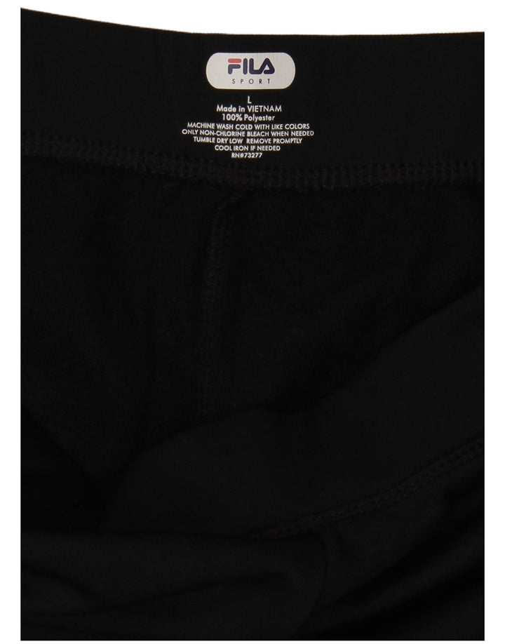 Fila Pantalon de survêtement femme UK 16 Large Noir Polyester