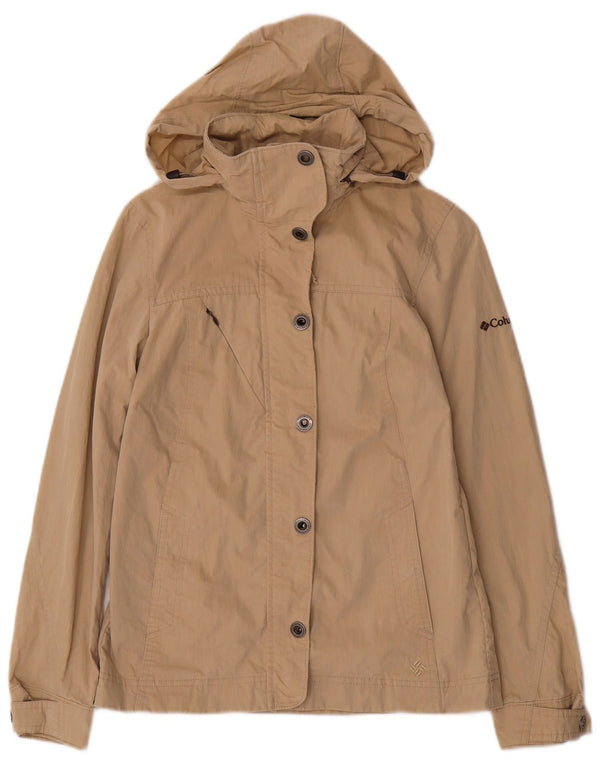 COLUMBIA Veste bomber à capuche pour femme UK 6 XS Coton beige