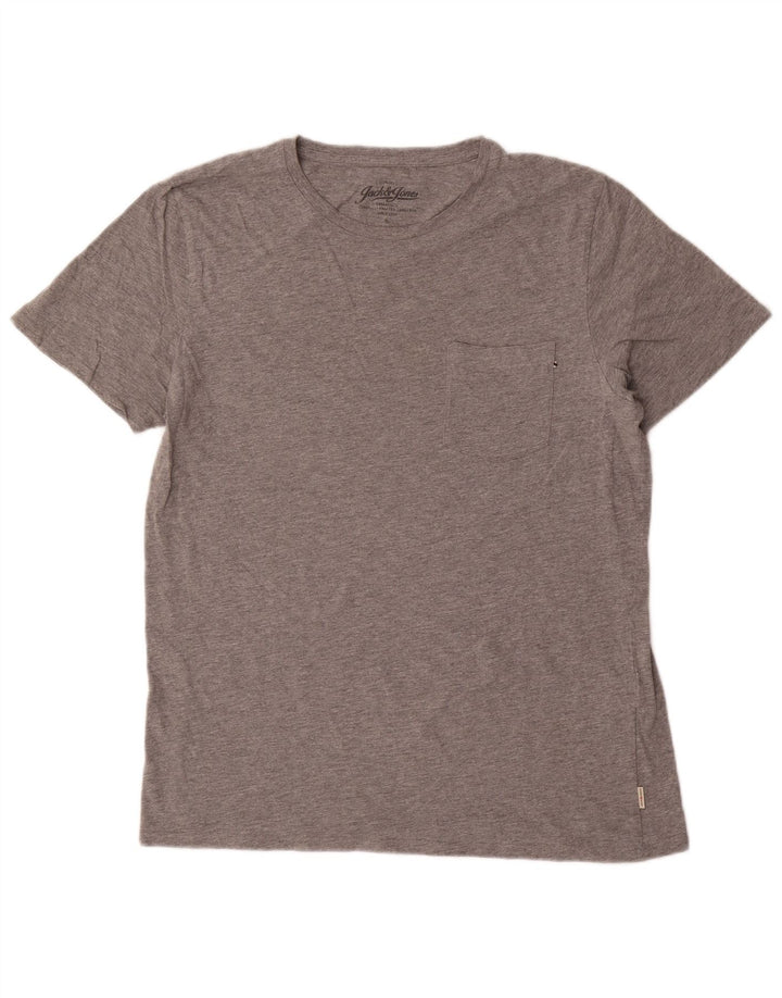 Jack & Jones T-Shirt Homme Top XL Gris Coton