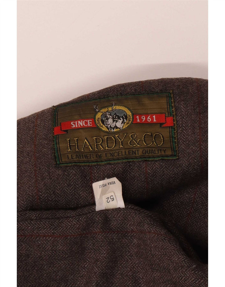 veste en cuir homme vintage IT 52 XL Noir