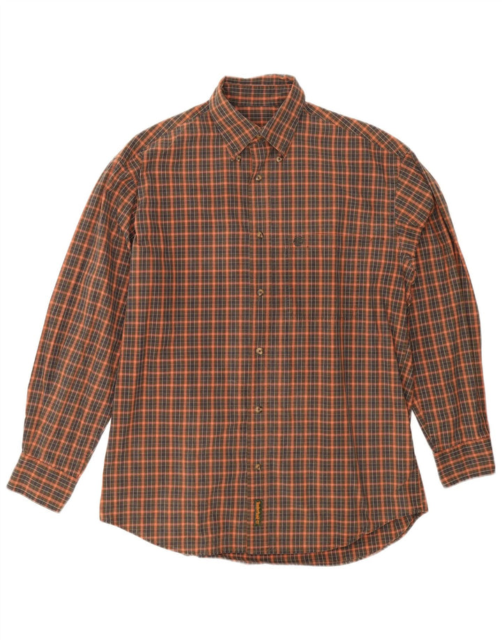 Timberland Chemise Homme Petit Carreau Vert Coton