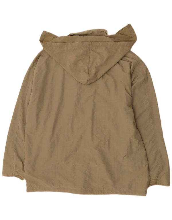 Diadora Mens Hooded Rain Jacket UK 40 Large Khaki Polyamide