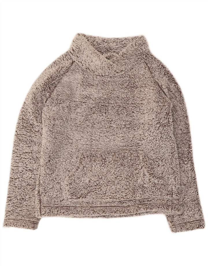 John Lewis Pull polaire surdimensionné pour femme UK 10 Petit Gris Polyester