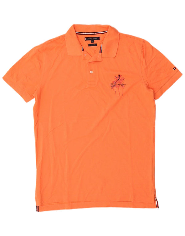 Tommy Hilfiger Polo coupe classique pour homme, petit, orange
