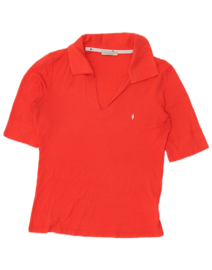 Ballantyne Polo Femme UK 12 Viscose Rouge Moyen
