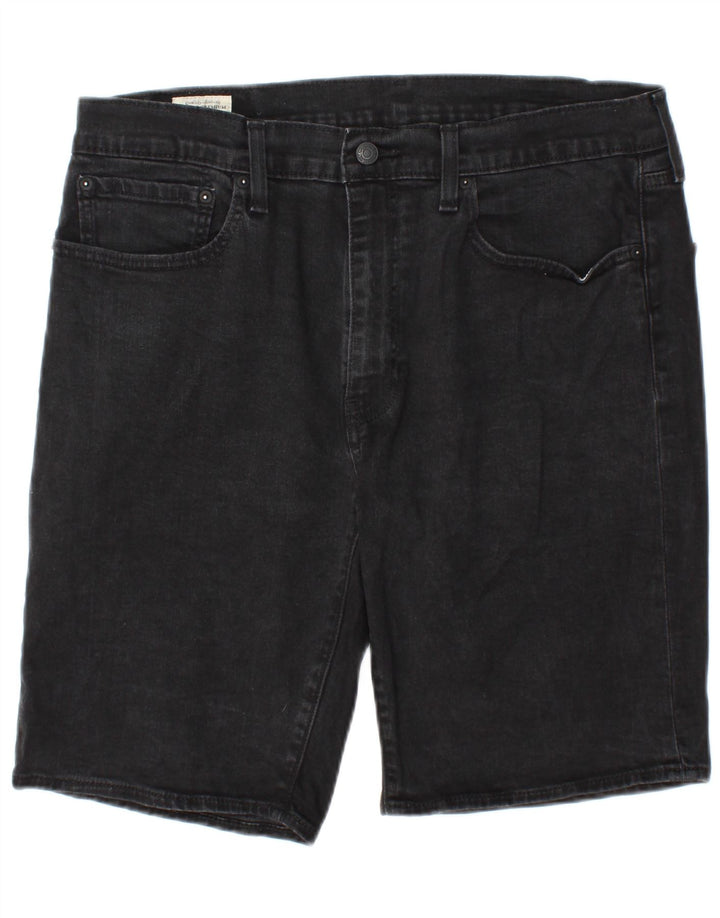 Levi's Short en Jean 502 Homme W36 Large Noir Coton