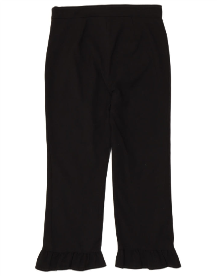 Zara Femme Pantalon Court Droit Petit W26 L23 Noir