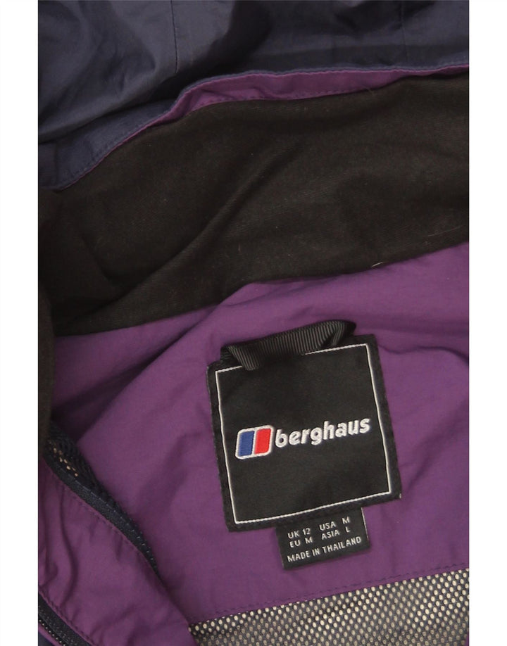Berghaus Veste de pluie à capuche Gore-Tex pour femme UK 12 Bleu marine moyen