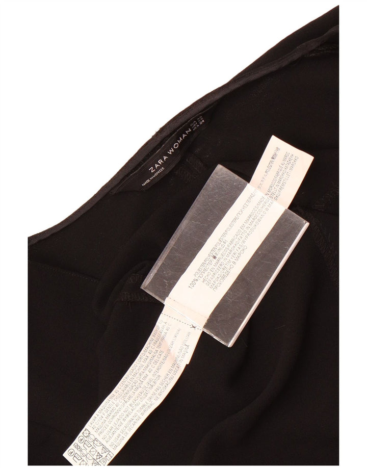 Zara Robe fourreau à manches longues pour femme UK 6 XS Noir Polyester