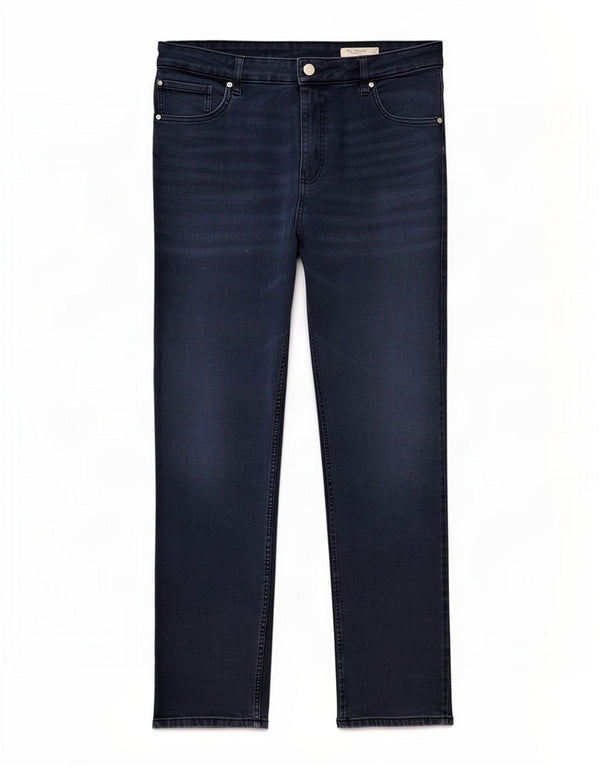 Marks & Spencer Womens Straight Jeans UK 22 2XL W40 L29 Navy Blue