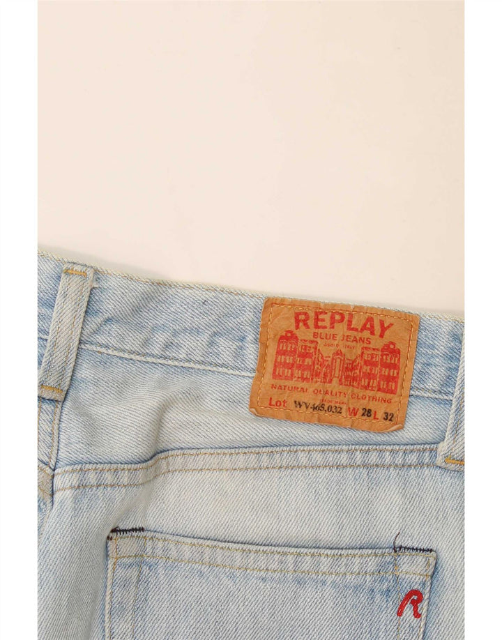 Replay Jean évasé Femme W28 L25 Bleu