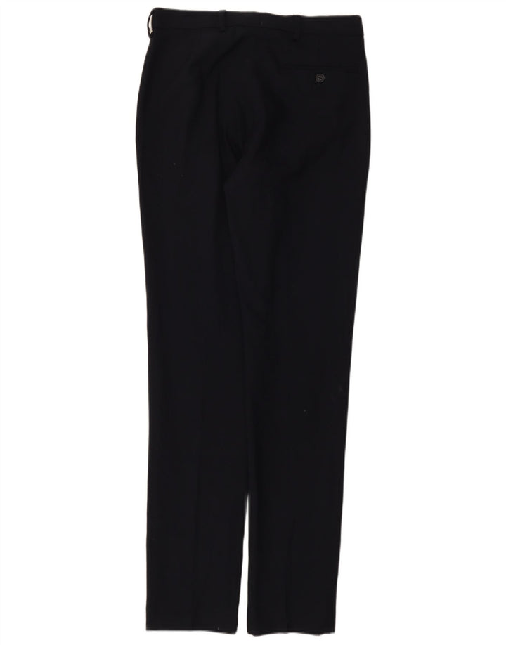 Marks & Spencer Pantalon de Costume Slim Homme W30 L33 Bleu Marine Laine