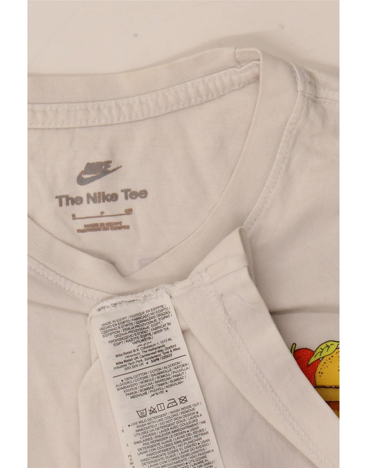 Nike T-shirt graphique pour hommes, petit, en coton blanc