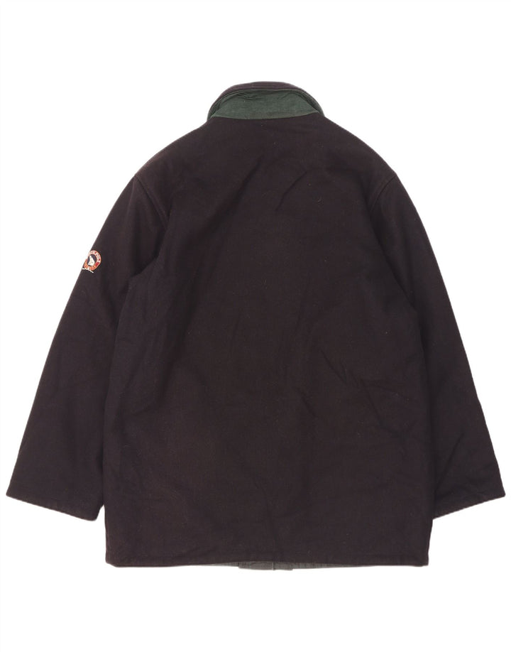 North Pole Manteau coupe-vent réversible pour homme UK 40 Grande laine bleu marine