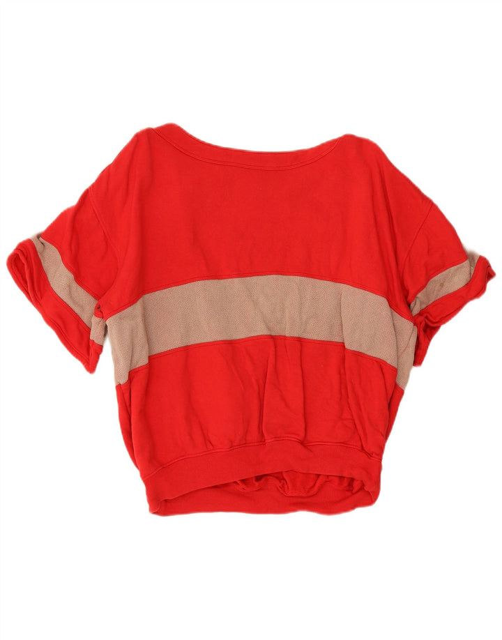L'Uomo Sweat-shirt court pour femme UK 46 Large Rouge Colorblock