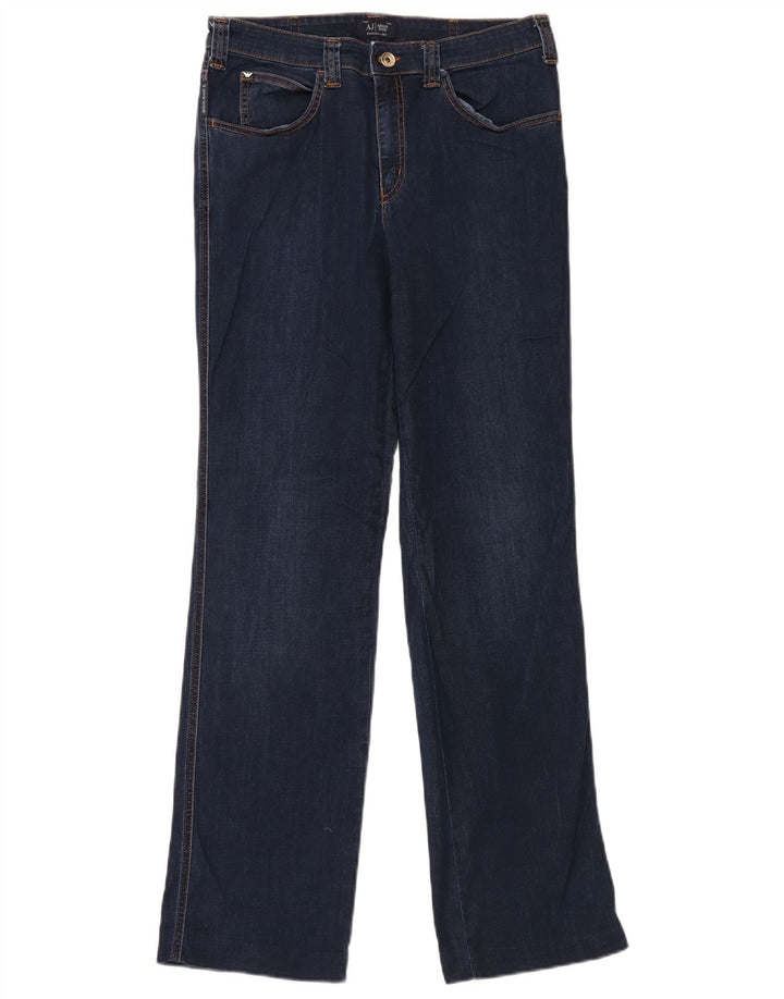Armani Femme Jean Droit W31 L32 Bleu Marine Coton