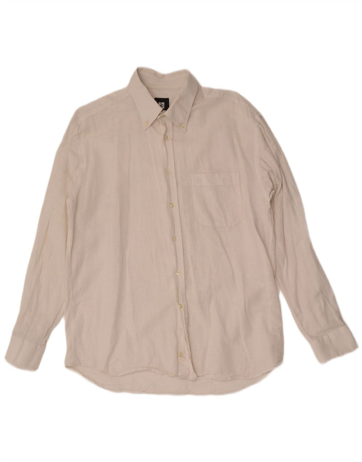 ROCCOBAROCCO Chemise Homme Taille 44 17 1/2 XL Blanc
