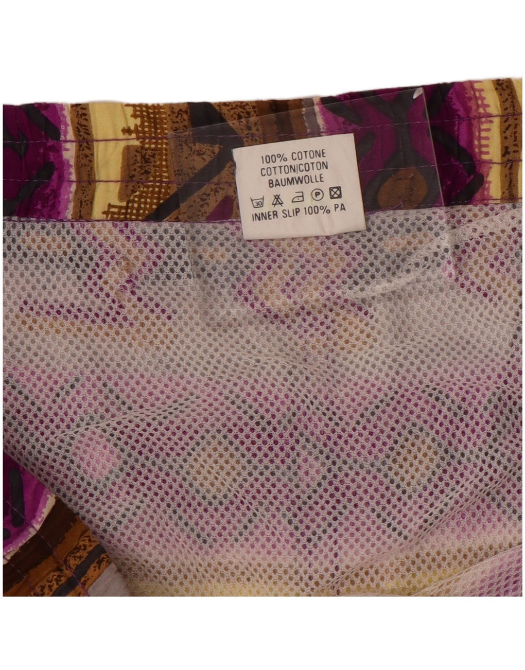Santostefano Short de bain pour homme en coton Fair Isle multicolore