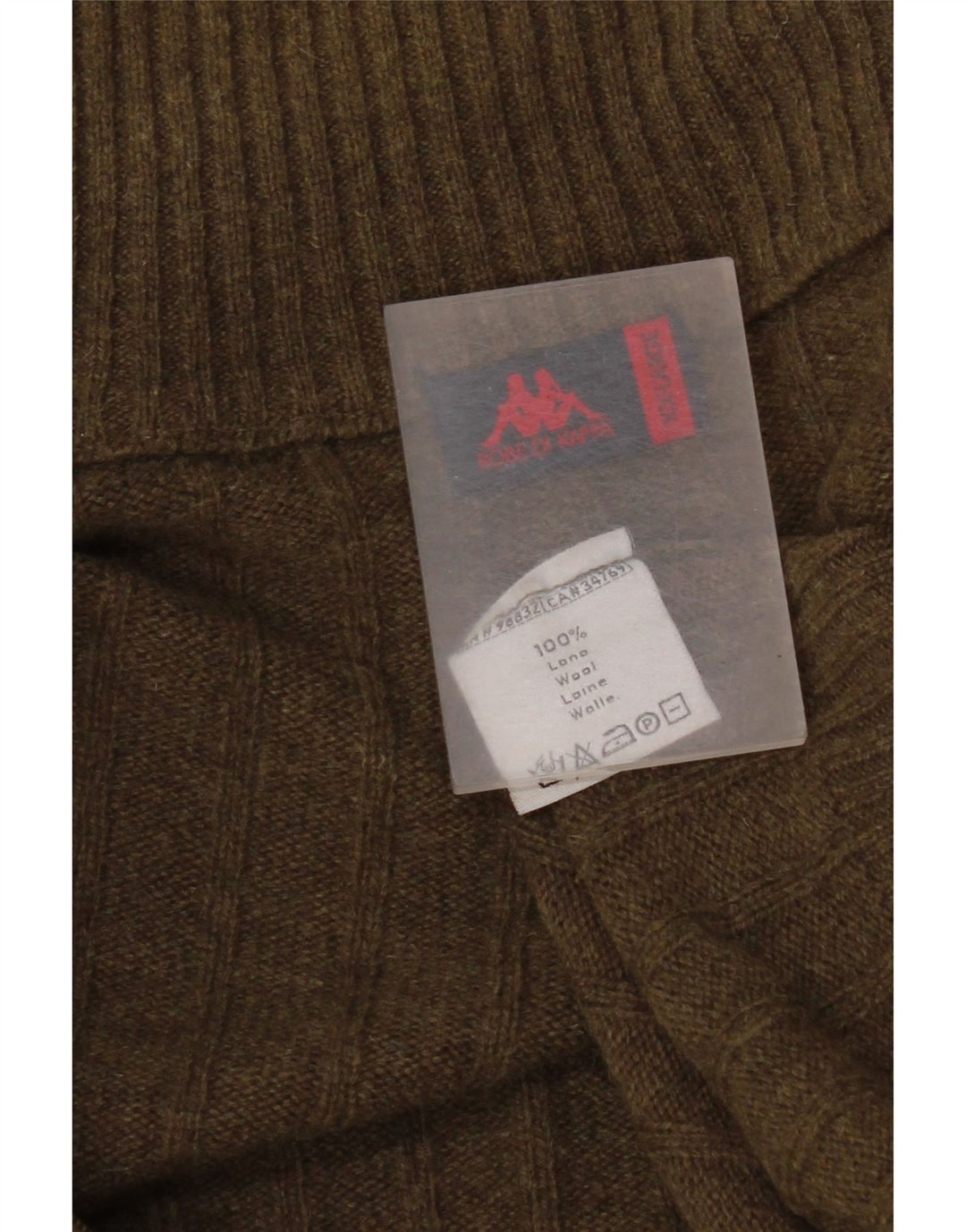 Kappa Cardigan pour homme en laine kaki 2XL