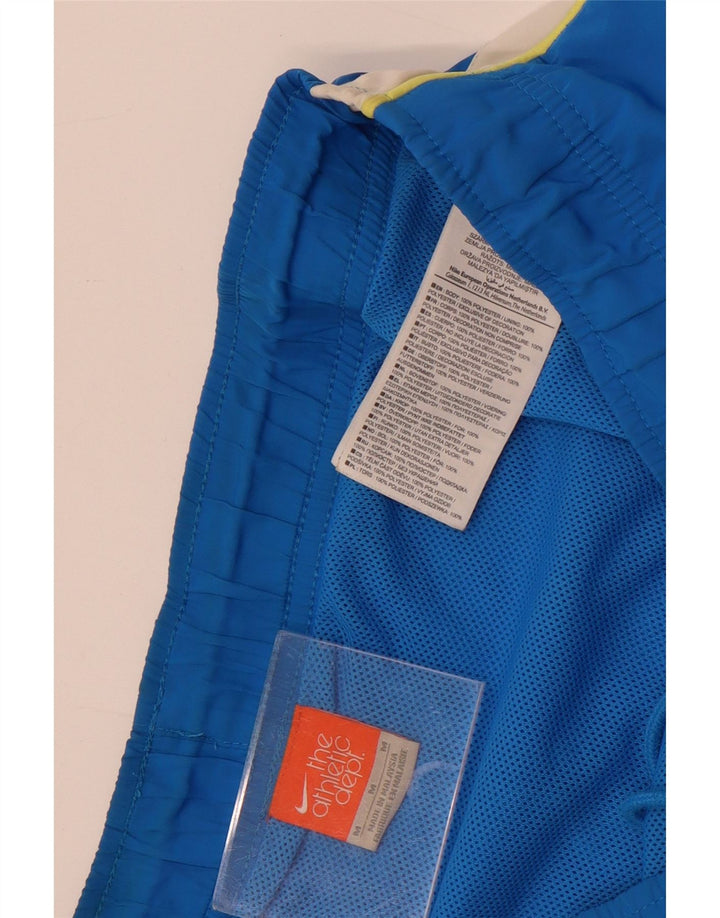 Short de bain Nike pour homme en polyester color block bleu moyen