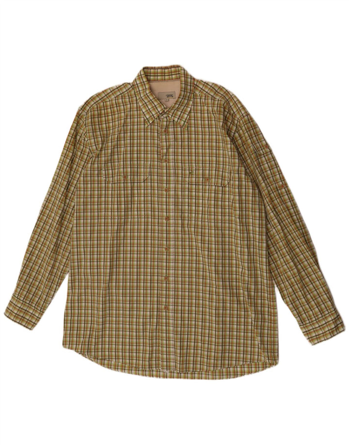 Camel Active Chemise Homme Grand Carreau Vert Coton