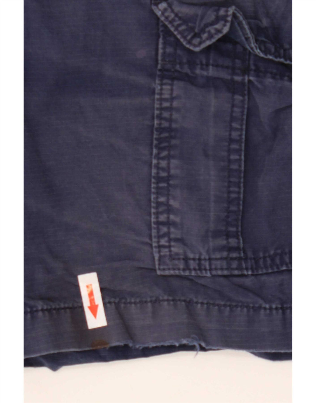 Short Cargo Homme Gap W28 Coton Rayé Bleu Marine Moyen