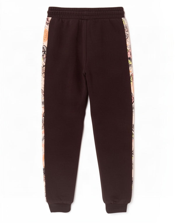 Puma Pantalon de Survêtement Fille 9-10 Ans Coton Colorblock Noir
