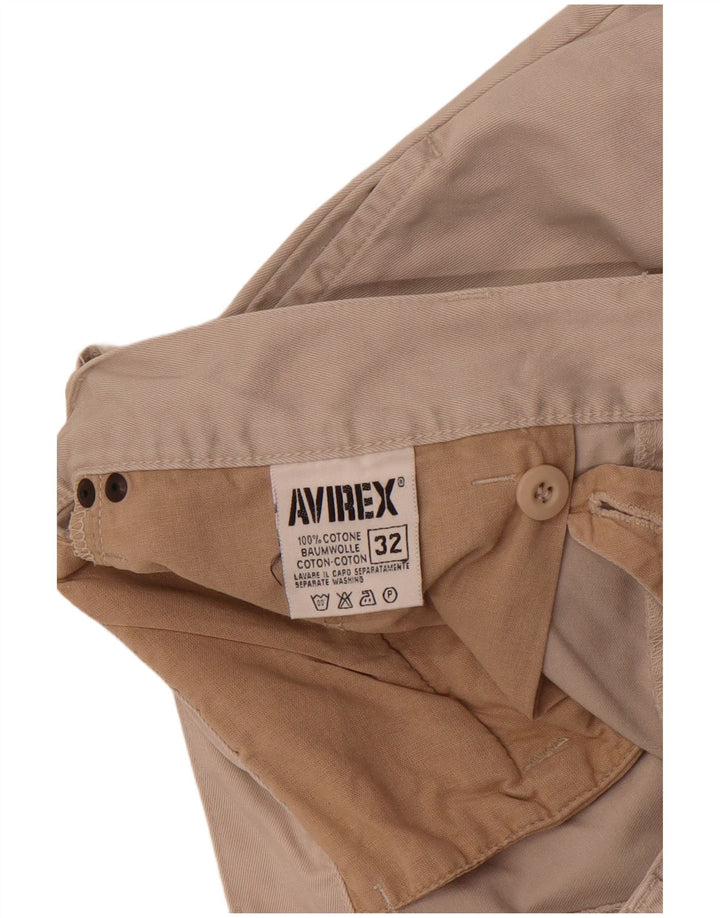 Avirex Short Chino Pegged Homme W32 Coton Beige Moyen