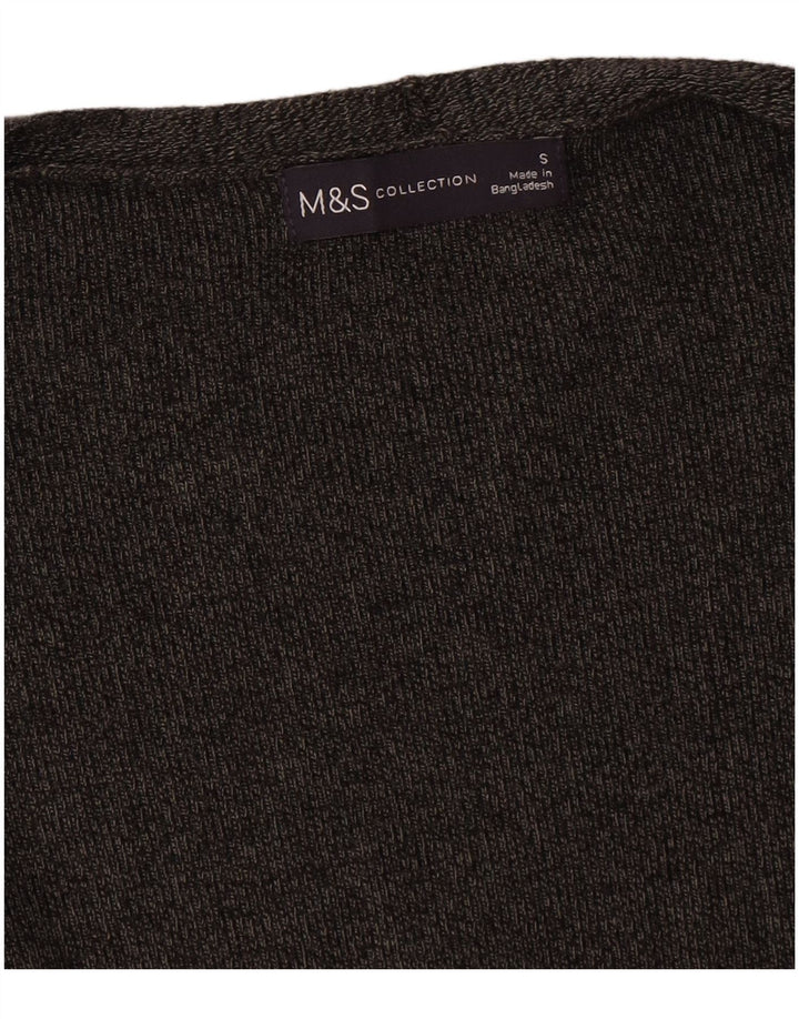 Marks & Spencer Pull cardigan ouvert surdimensionné pour femme UK 10 Small Gris