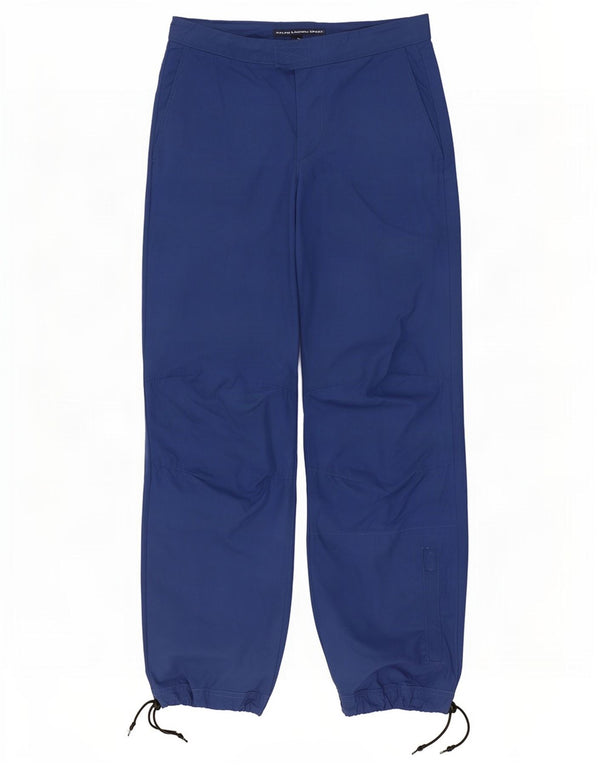 Ralph Lauren Pantalon de jogging décontracté pour femme US 8 Medium W27 L30 Bleu Coton