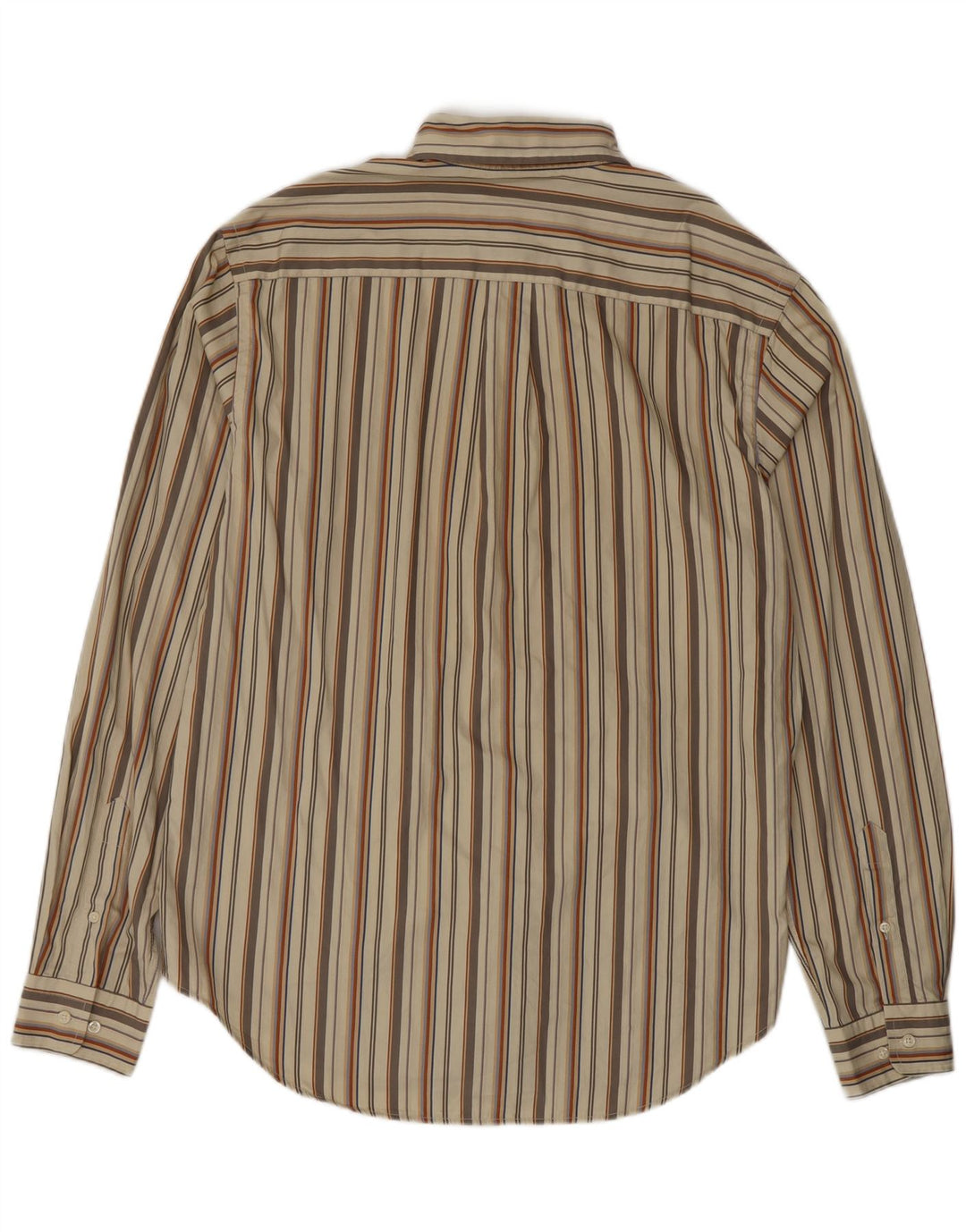 Massimo Dutti Chemise Homme EU 42 Large Beige Rayé