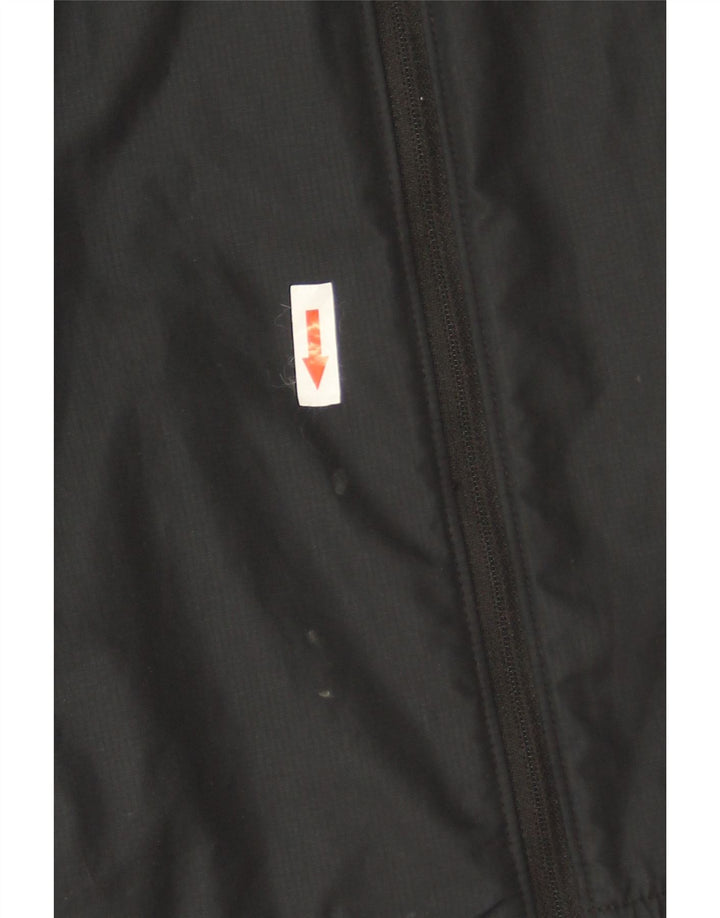 Nike Veste de pluie à capuche pour femme UK 16 Large Gris Colorblock Polyester