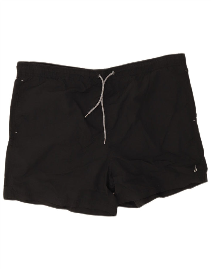 Nautica Short de bain homme grand nylon noir