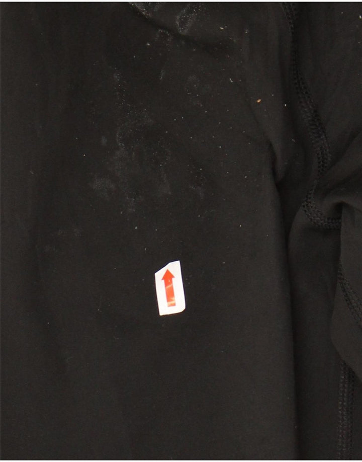 Adidas Leggings Femme UK 12 Polyester Noir Moyen