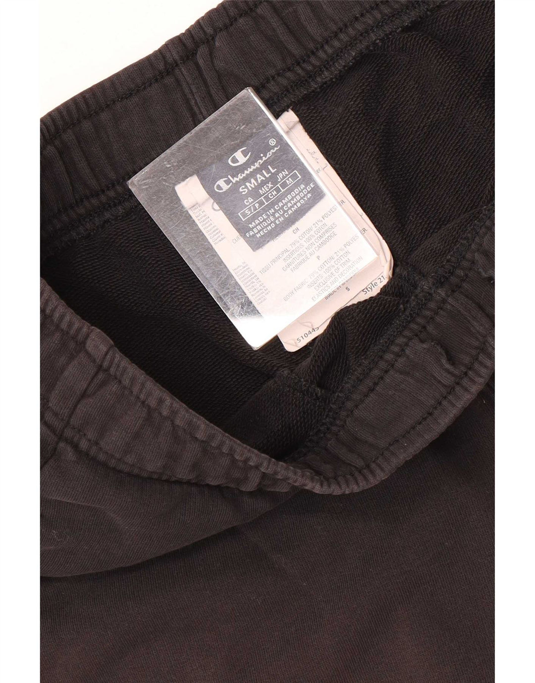 Champion Short de sport homme petit coton noir