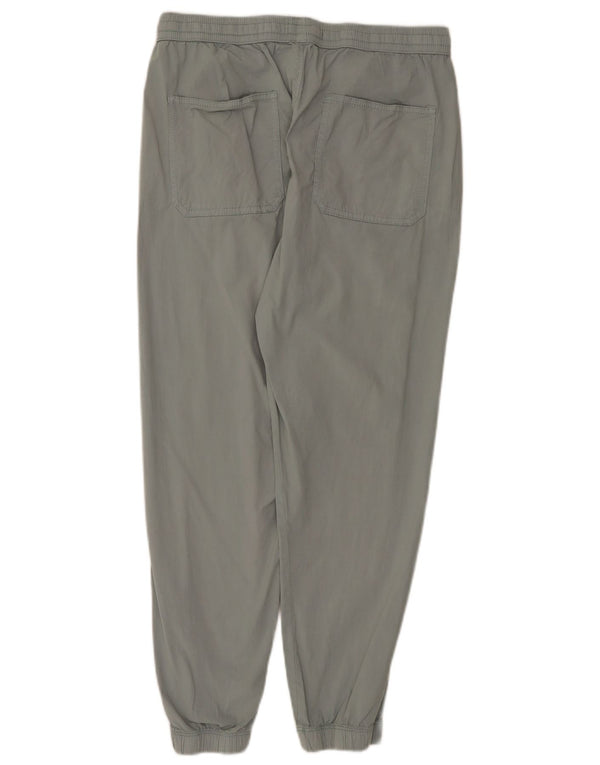 Zara Pantalon de jogging taille haute pour femme UK 14 Medium W31 L26 Gris Coton
