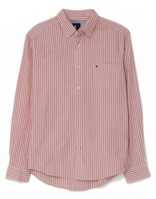 Tommy Hilfiger Chemise Homme Large Rose Rayé Coton