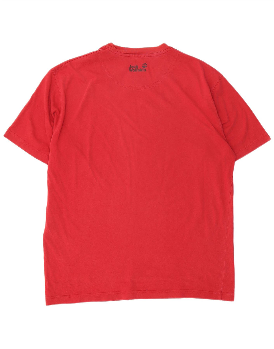 Jack Wolfskin T-shirt graphique pour homme en coton rouge