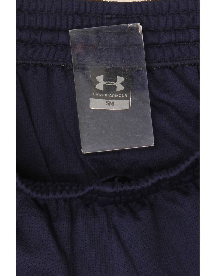 Under Armour Short de Sport Homme Petit Bleu Marine Colorblock Polyester