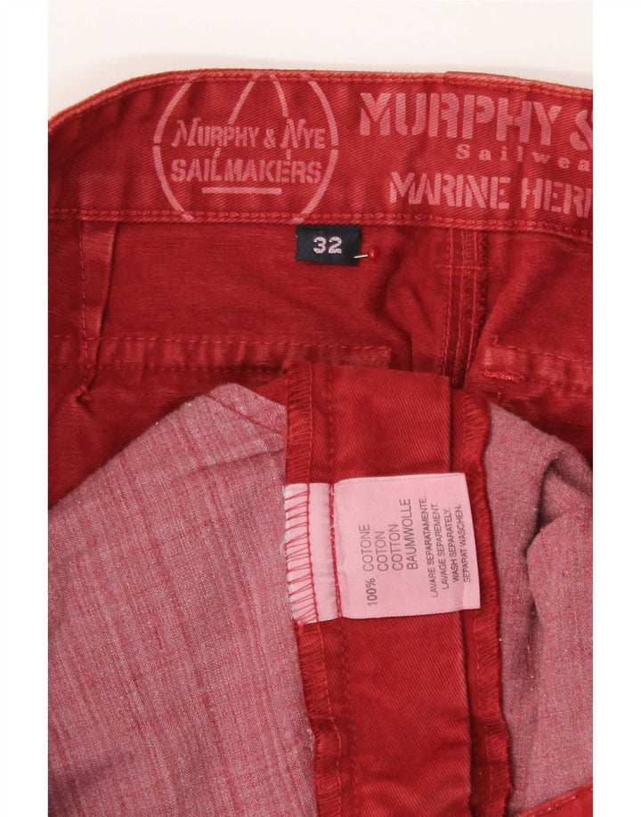 Murphy & Nye Mini-jupe W32 en coton rouge pour femme